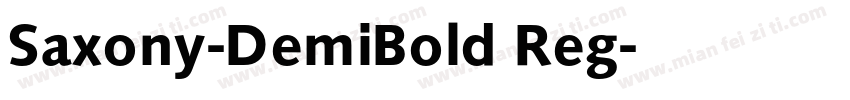Saxony-DemiBold Reg字体转换